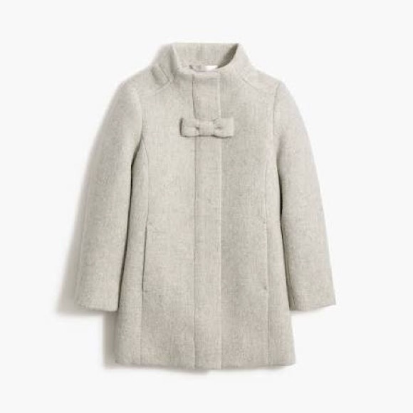 J. Crew Other - J. Crew Crewcuts Girls’ Wool-Blend Bow Coat